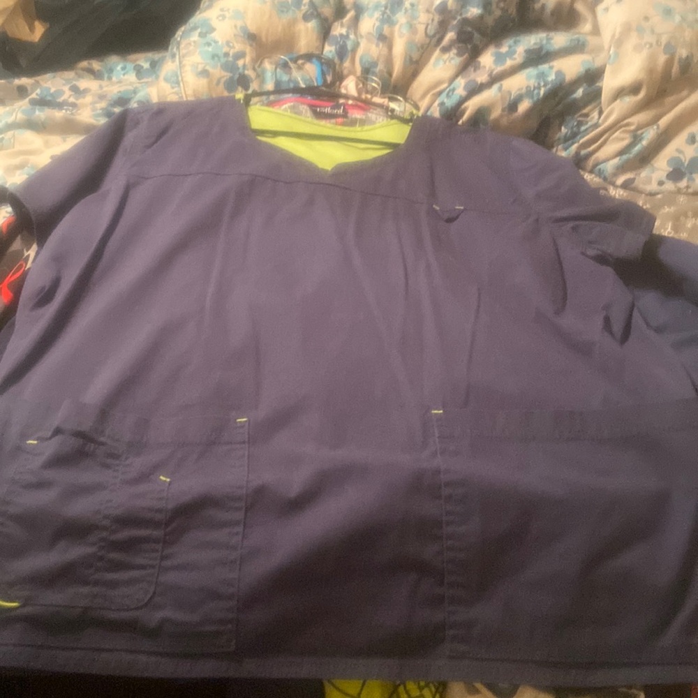 Navy 3xl maternity scrub top